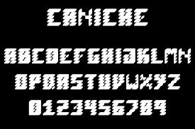 Пример шрифта Caniche